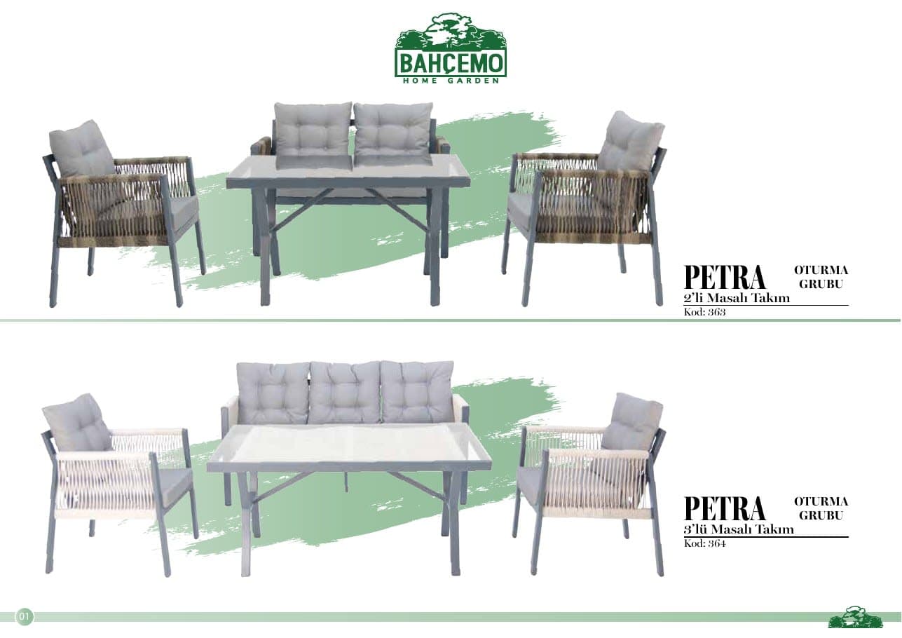Petra 2’li ve 3’lü Oturma Grubu